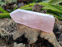 Polished Rose Quartz Crystal Points x 3 From Ambatondrazaka, Madagascar