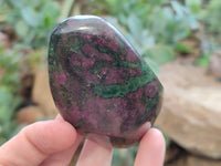 Polished Ruby Corundum In Chrome Verdite Free Forms x 6 From Zimbabwe - Toprock Gemstones and Minerals 