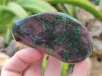 Polished Ruby Corundum In Chrome Verdite Free Forms x 6 From Zimbabwe - Toprock Gemstones and Minerals 