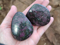 Polished Ruby Corundum In Chrome Verdite Free Forms x 6 From Zimbabwe - Toprock Gemstones and Minerals 