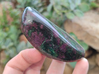 Polished Ruby Corundum In Chrome Verdite Free Forms x 6 From Zimbabwe - Toprock Gemstones and Minerals 