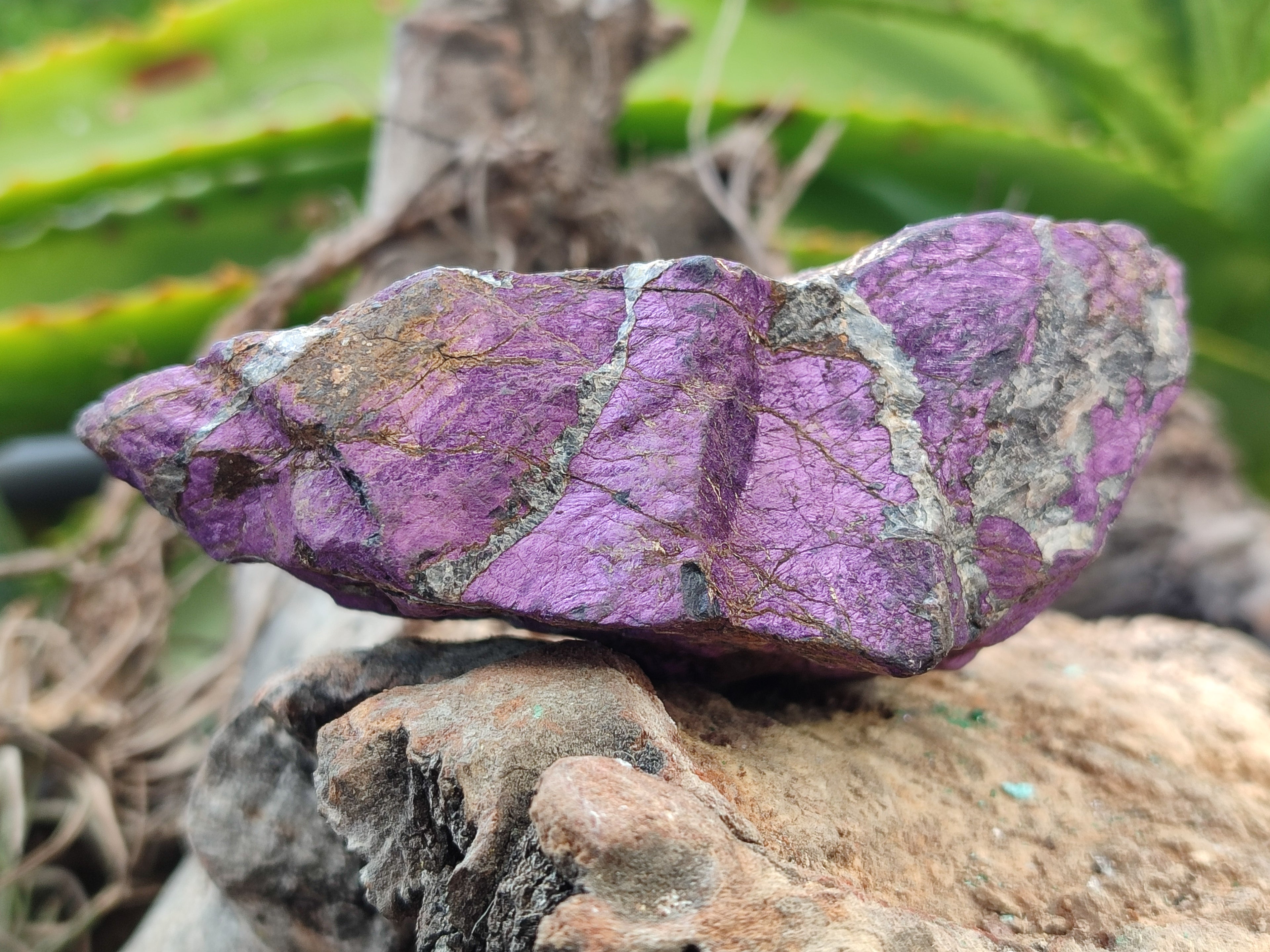 Natural Metallic Purpurite Cobbed Specimens x 6 From Erongo, Namibia - Toprock Gemstones and Minerals 