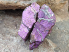 Natural Metallic Purpurite Cobbed Specimens x 6 From Erongo, Namibia - Toprock Gemstones and Minerals 