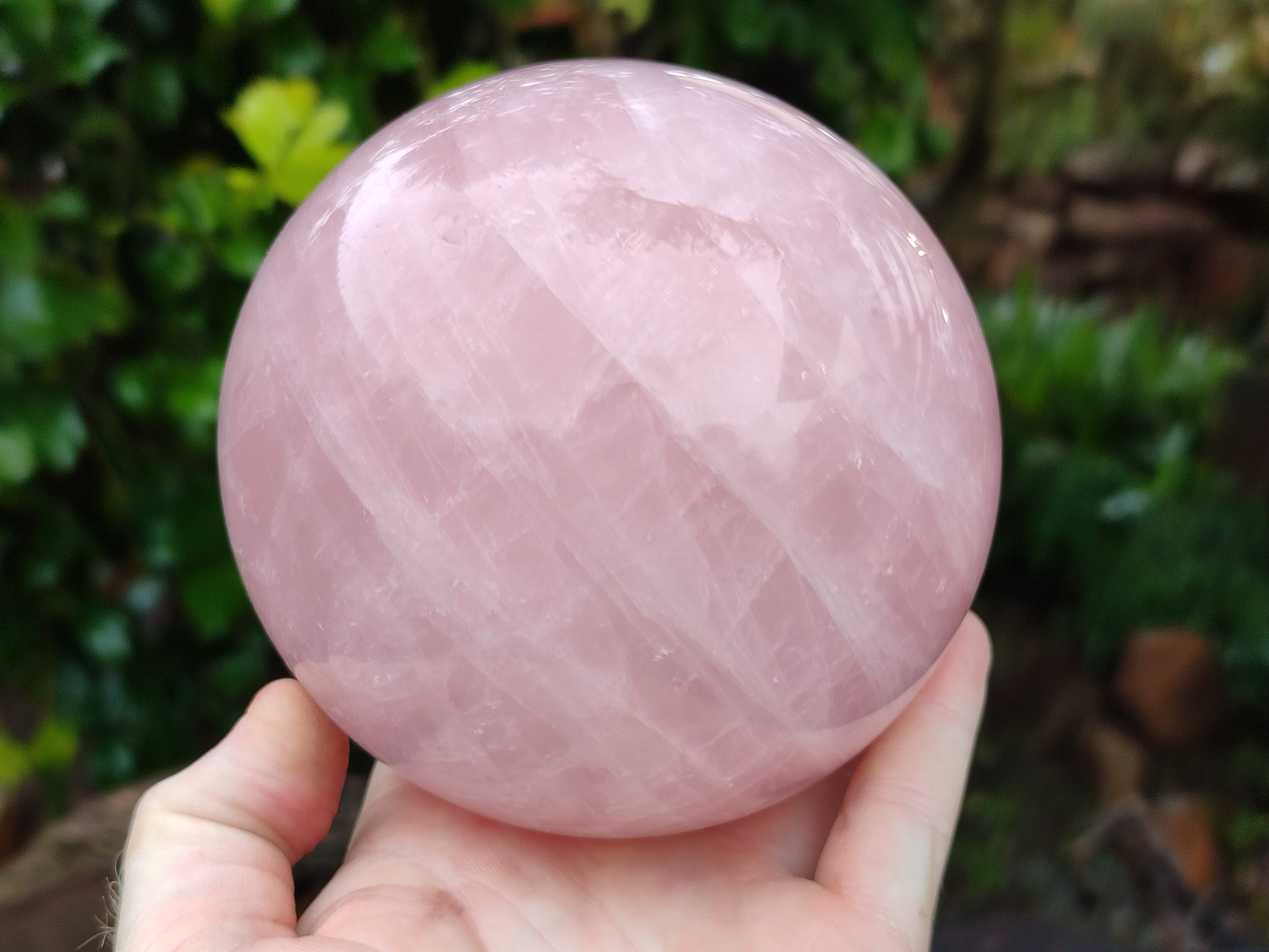 Polished Gemmy Rose Quartz Sphere x 1 From Ambatondrazaka, Madagascar - Toprock Gemstones and Minerals 