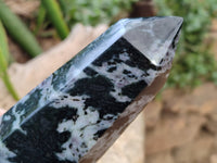 Polished Gabbro Merlinite Points x 2 From Ambatofinandrahana, Madagascar