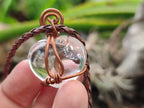 Hand Made Copper Wire Wrapped Pendants x 6 From Southern Africa - Toprock Gemstones and Minerals 