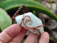 Hand Made Copper Wire Wrapped Pendants x 6 From Southern Africa