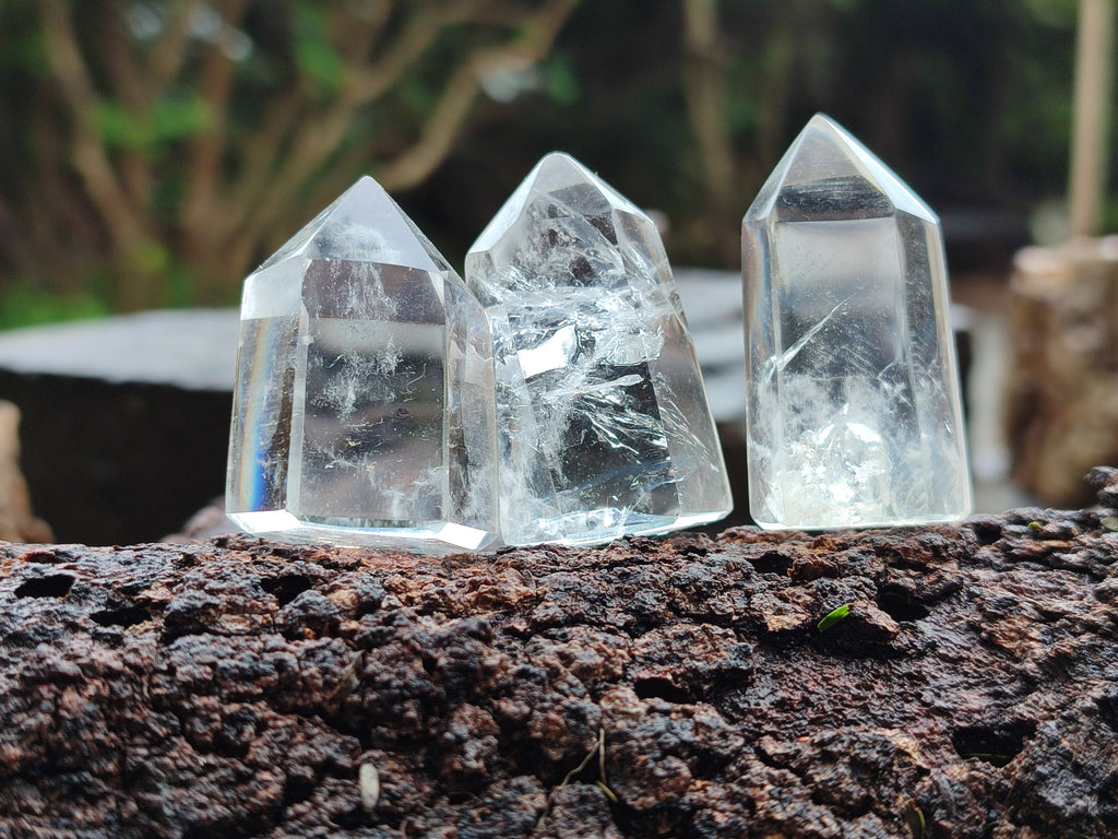 Polished Clear Quartz Crystals x 35 From Madagascar - Toprock Gemstones and Minerals 