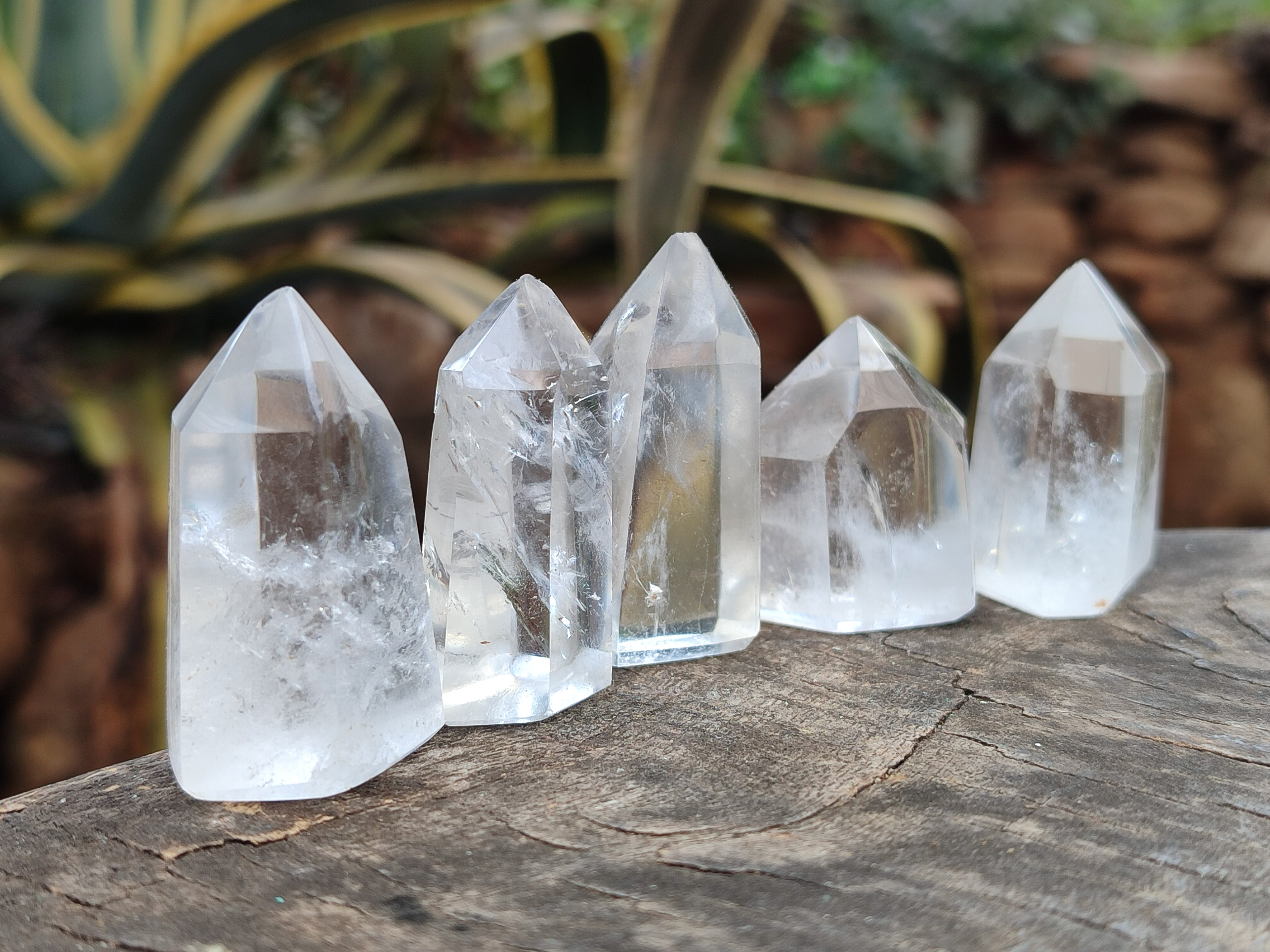 Polished Clear Quartz Crystals x 35 From Madagascar - Toprock Gemstones and Minerals 