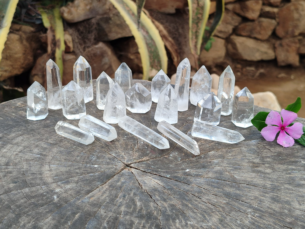 Polished Clear Quartz Crystals x 35 From Madagascar - Toprock Gemstones and Minerals 