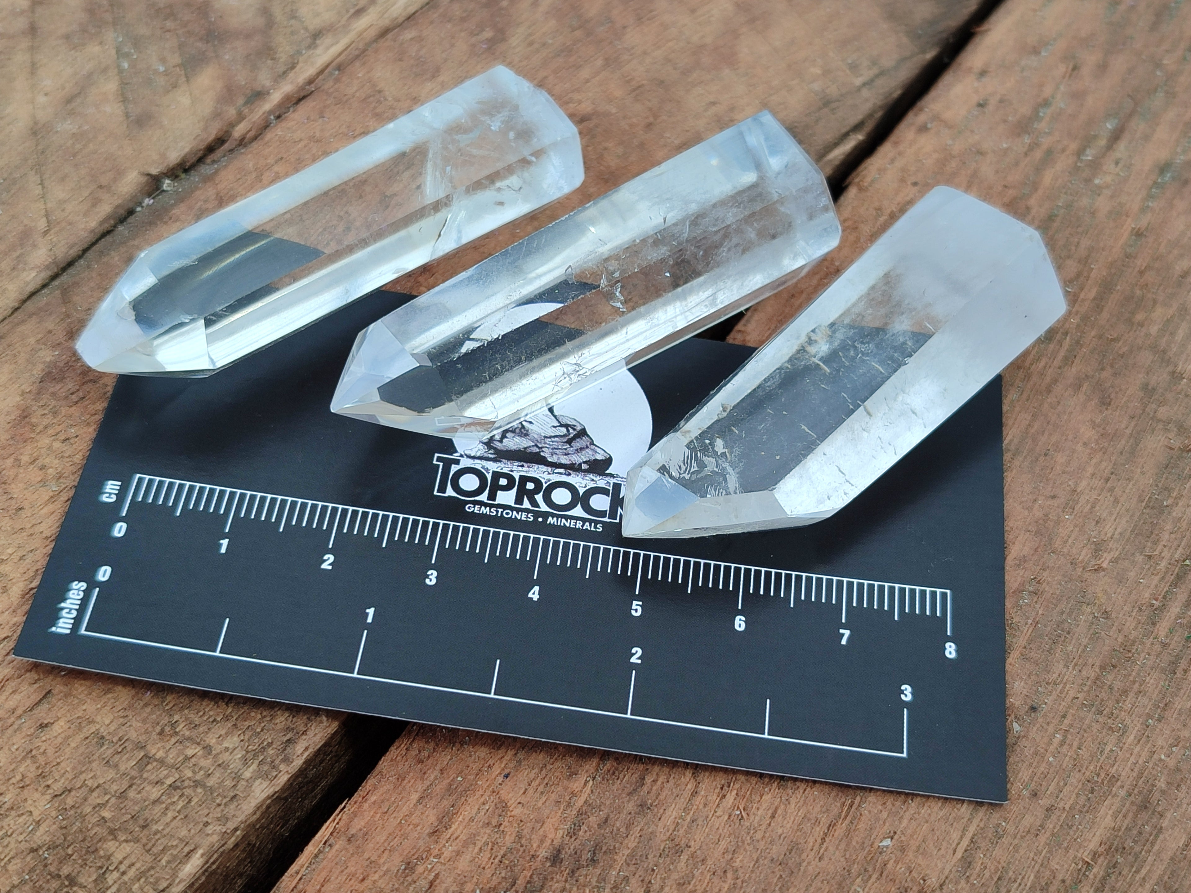 Polished Clear Quartz Crystals x 35 From Madagascar - Toprock Gemstones and Minerals 