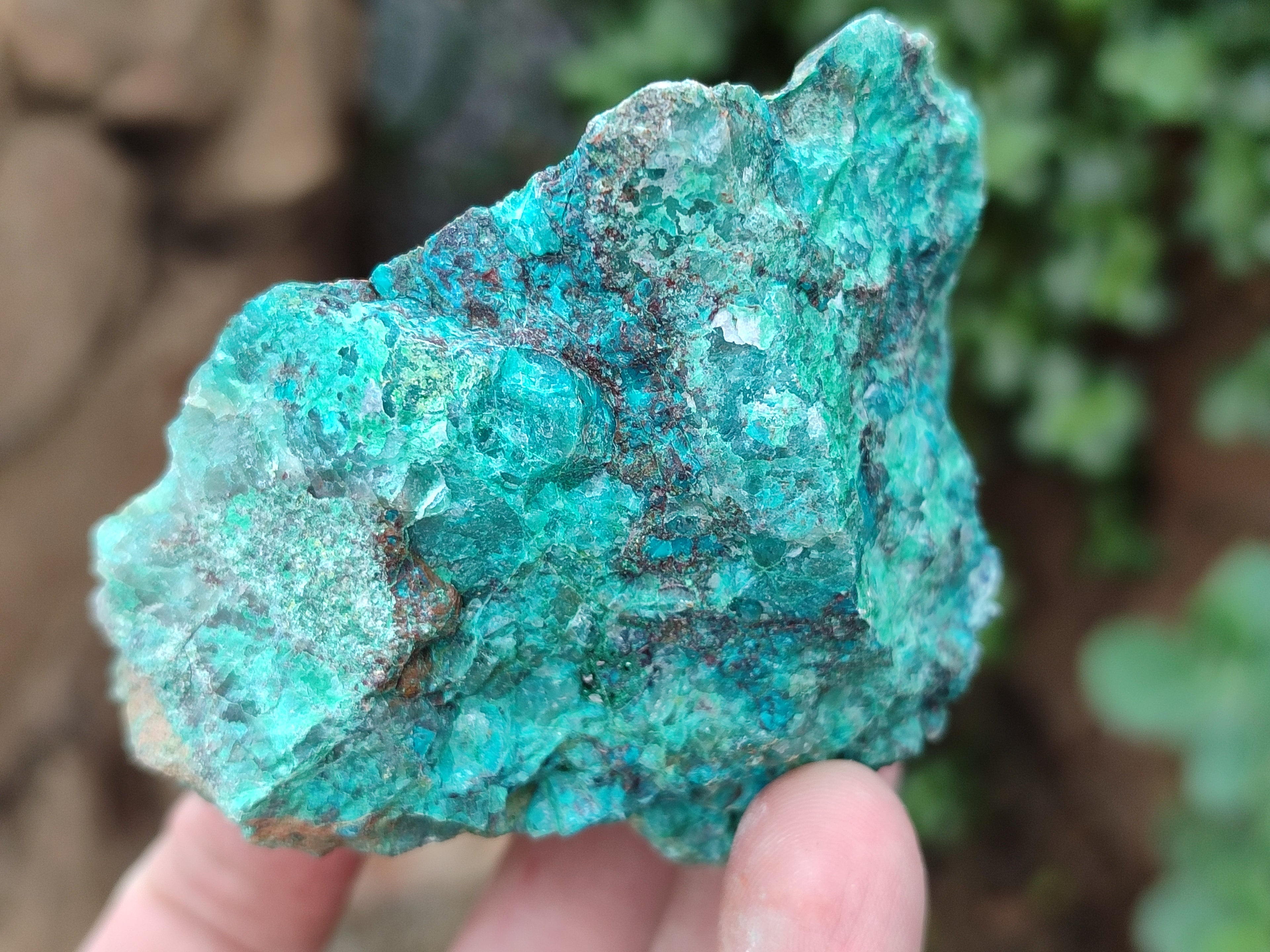 Natural Shattuckite with Chrysocolla Cobbed Specimens x 12 From Kaokoveld, Namibia - Toprock Gemstones and Minerals 