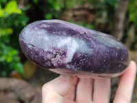 Polished Lepidolite Free Forms x 3 From Zimbabwe