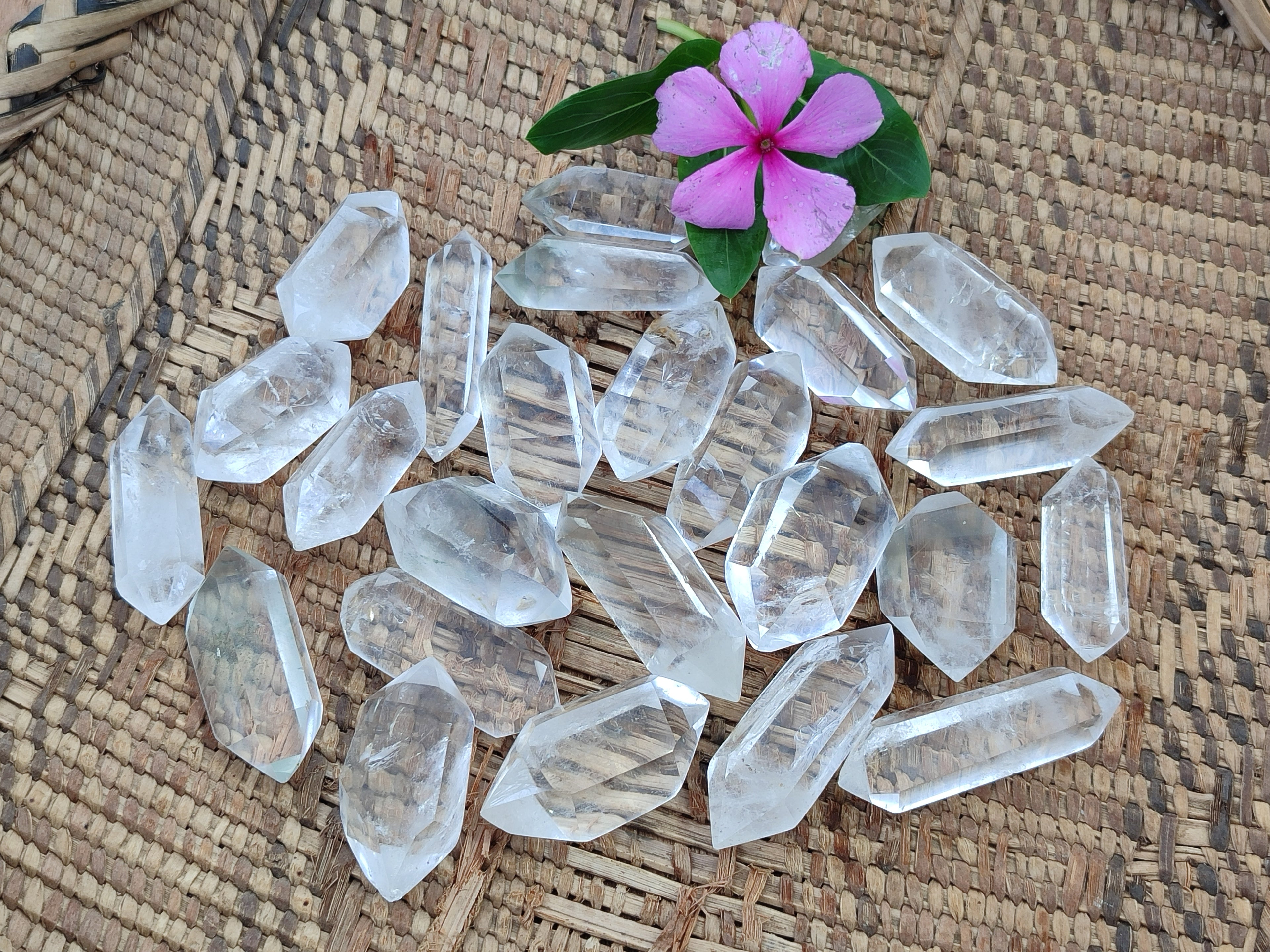 Polished Double Terminated Quartz Crystals x 35 From Madagascar - Toprock Gemstones and Minerals 