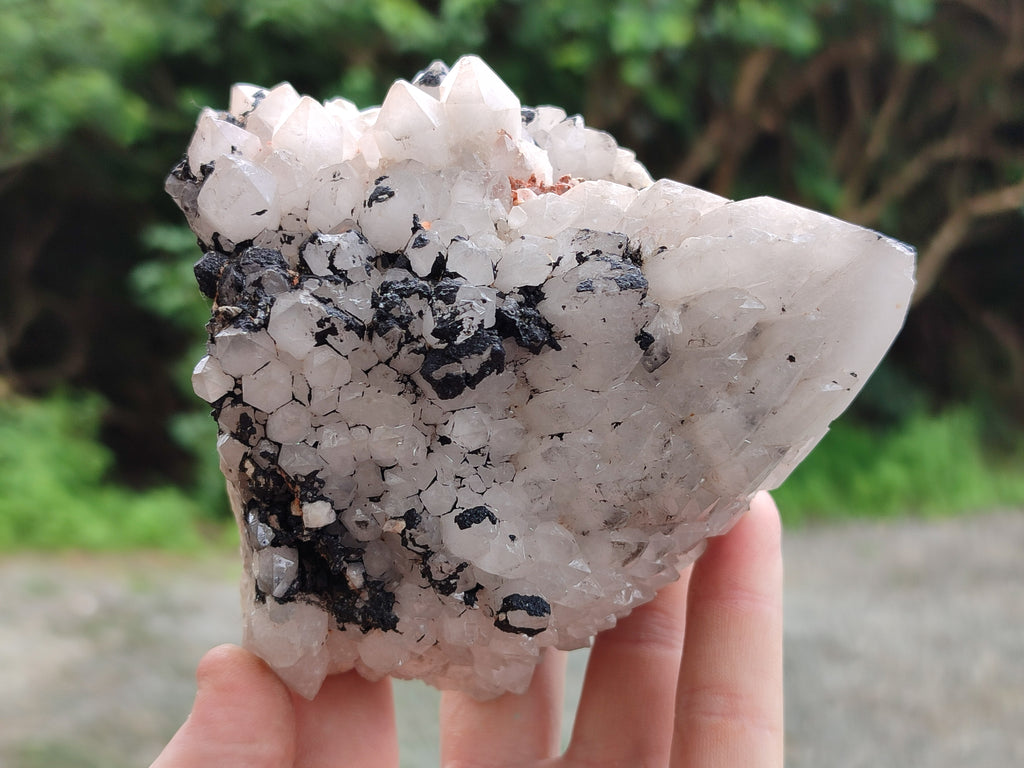 Natural White Cascading Quartz Clusters x 3 From Madagascar - Toprock Gemstones and Minerals 