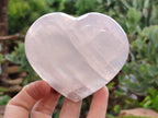 Polished Pink Pearl Girasol Quartz Hearts x 3 From Ambatondrazaka, Madagascar - Toprock Gemstones and Minerals 