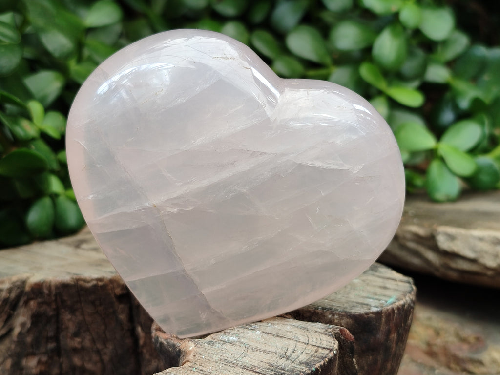 Polished Pink Pearl Girasol Quartz Hearts x 3 From Ambatondrazaka, Madagascar - Toprock Gemstones and Minerals 