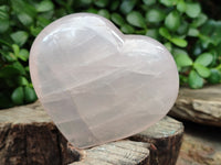 Polished Pink Pearl Girasol Quartz Hearts x 3 From Ambatondrazaka, Madagascar