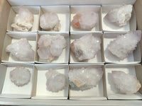 Natural Amethyst Cactus Spirit Quartz Clusters x 12 From Boekenhouthoek, South Africa