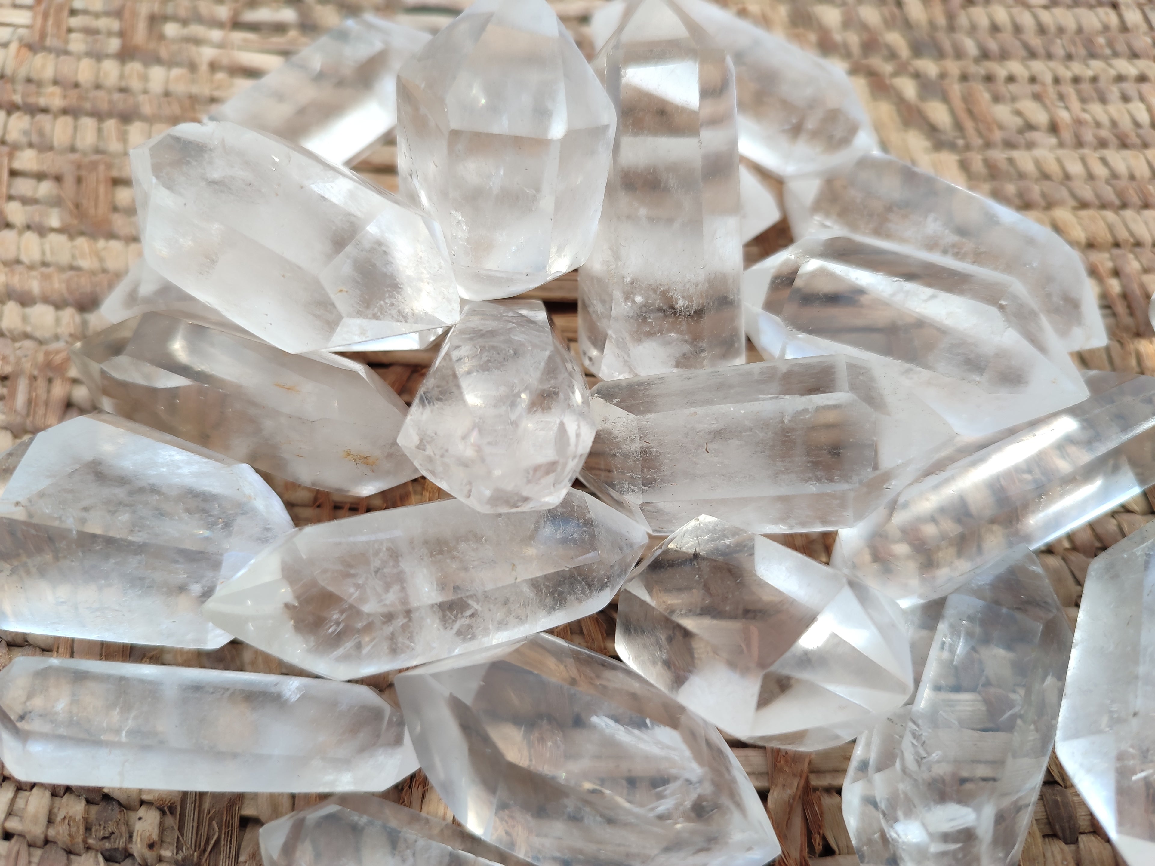 Polished Double Terminated Quartz Crystals x 35 From Madagascar - Toprock Gemstones and Minerals 
