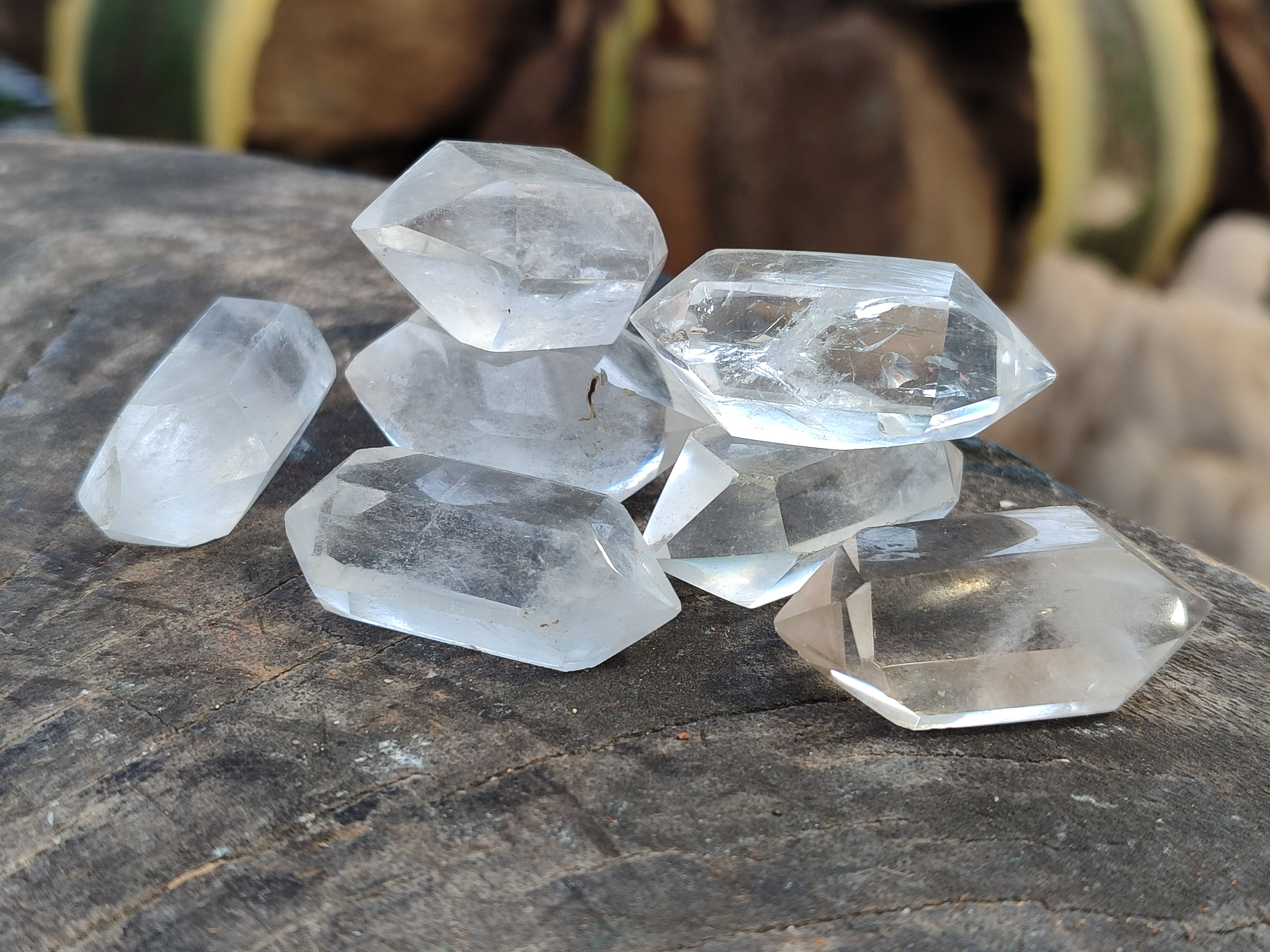 Polished Double Terminated Quartz Crystals x 35 From Madagascar - Toprock Gemstones and Minerals 