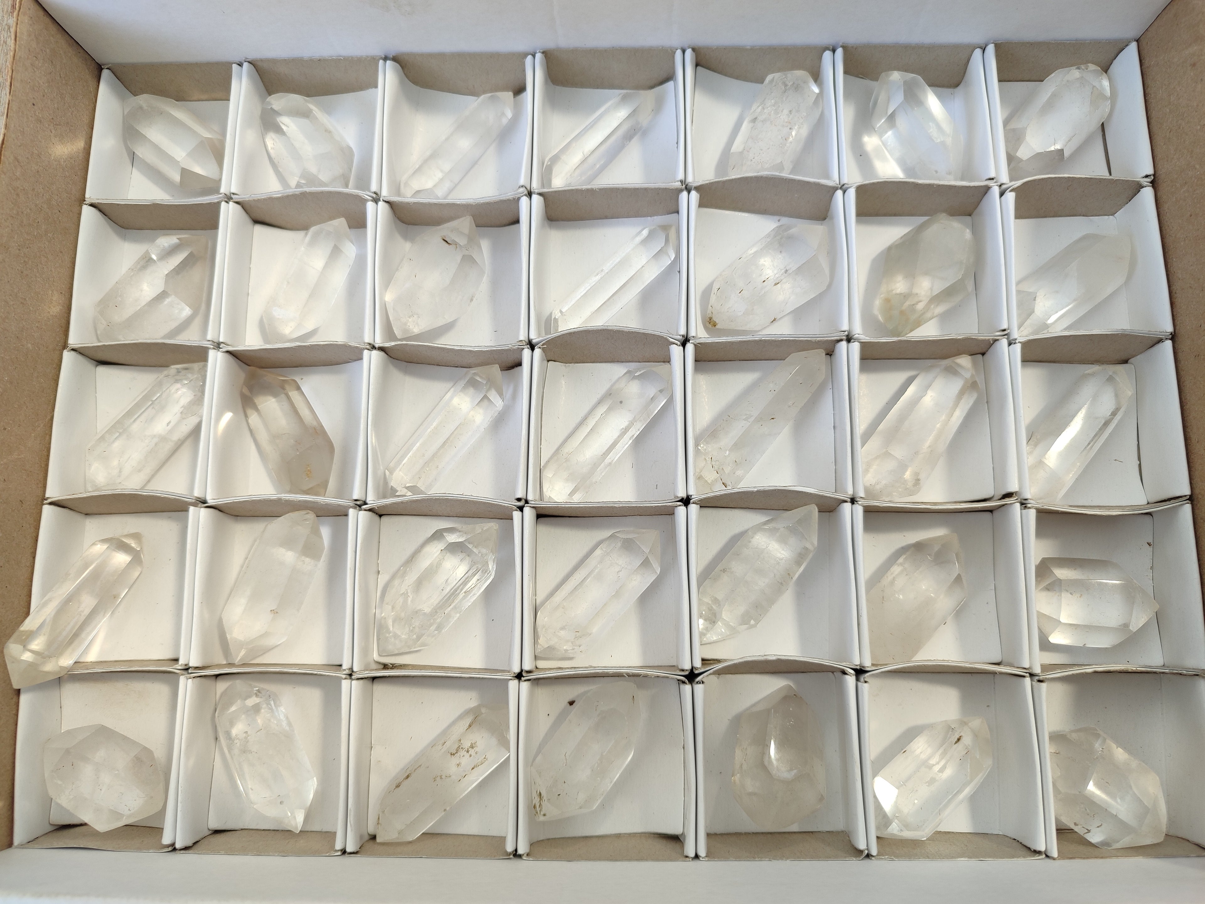 Polished Double Terminated Quartz Crystals x 35 From Madagascar - Toprock Gemstones and Minerals 