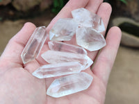Polished Double Terminated Quartz Crystals x 35 From Madagascar