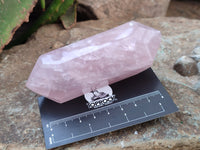 Polished Double Terminated Lavender Rose Quartz Points x 6 From Madagascar