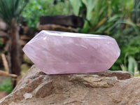 Polished Double Terminated Lavender Rose Quartz Points x 6 From Madagascar