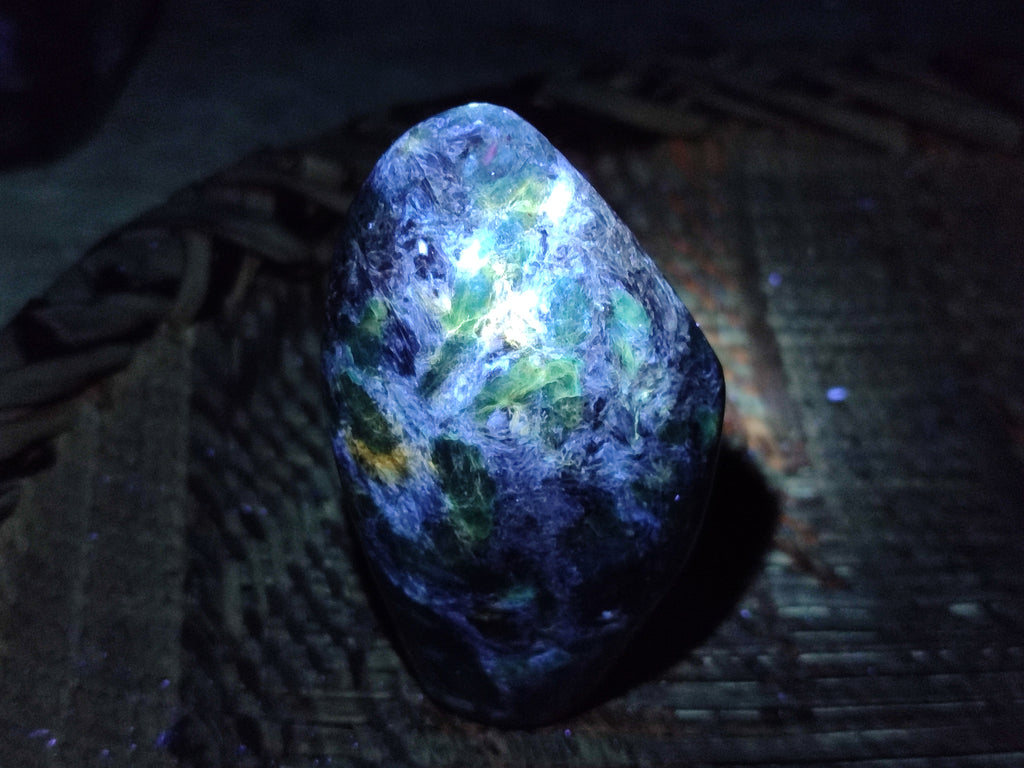 Polished Emerald Mica In Matrix Standing Free Forms x 4 From Mutoko, Zimbabwe - Toprock Gemstones and Minerals 