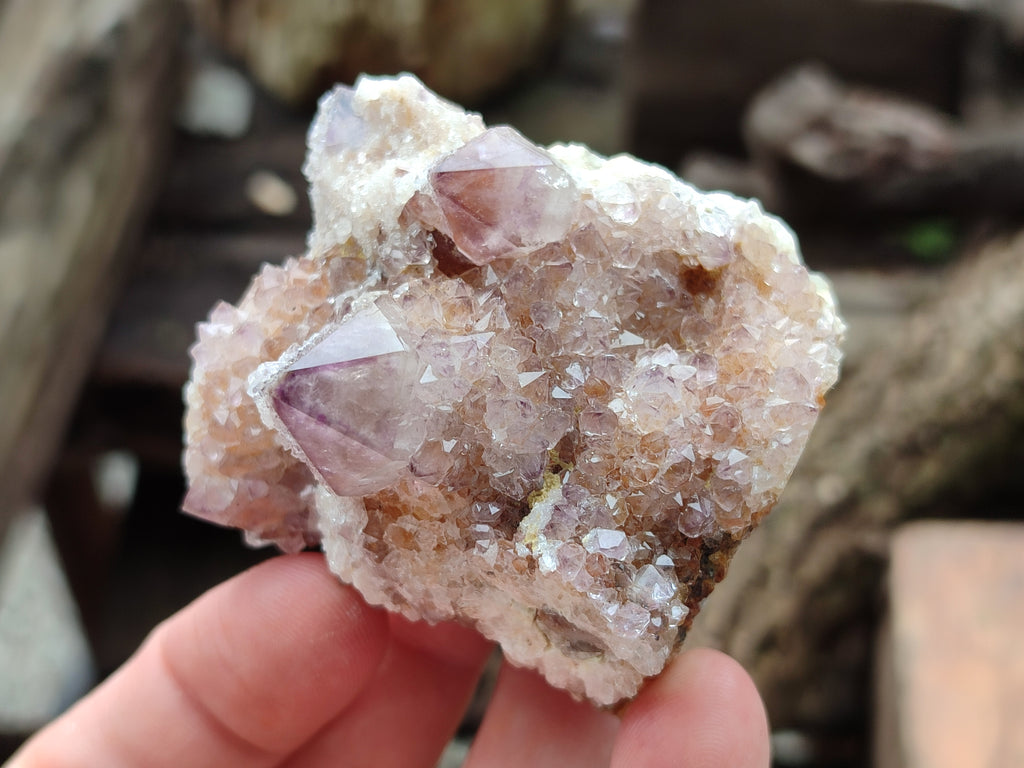 Natural Dark Amethyst Spirit Quartz Clusters x 12 From Boekenhouthoek, South Africa - Toprock Gemstones and Minerals 