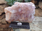 Natural Jacaranda Amethyst Quartz Cluster x 2 From Mumbwa, Zambia - Toprock Gemstones and Minerals 