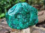 Polished Flower Banded Malachite Free Forms x 4 From Congo - Toprock Gemstones and Minerals 
