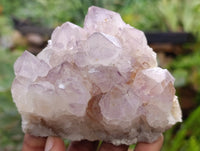 Natural Dark Amethyst Spirit Quartz Clusters x 4 From Boekenhouthoek, South Africa
