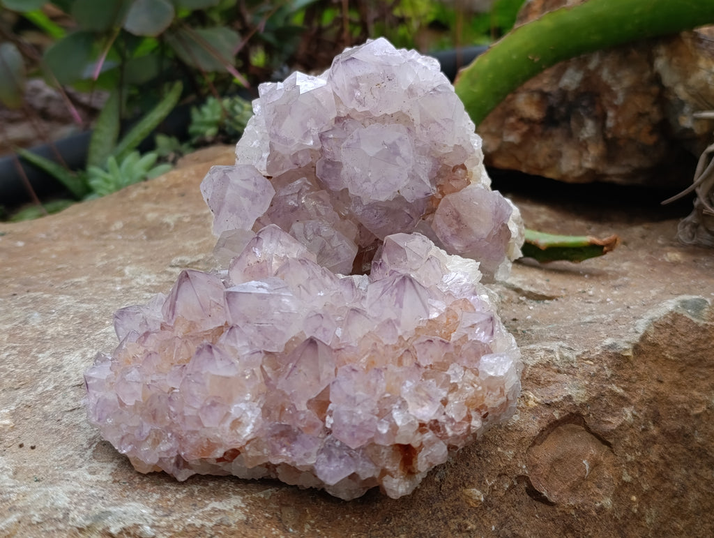 Natural Dark Amethyst Spirit Quartz Clusters x 4 From Boekenhouthoek, South Africa - Toprock Gemstones and Minerals 