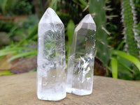 Polished Clear Quartz Crystals x 6 From Madagascar