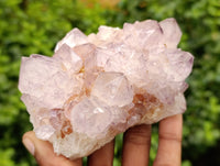 Natural Dark Amethyst Spirit Quartz Clusters x 4 From Boekenhouthoek, South Africa