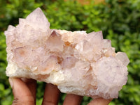 Natural Dark Amethyst Spirit Quartz Clusters x 4 From Boekenhouthoek, South Africa