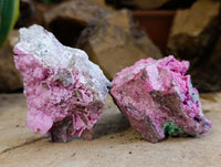 Natural Salrose Cobaltion Dolomite Specimens x 6 From Kakanda, Congo