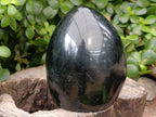 Polished Black Tourmaline Standing Free Form x 2 From Madagascar - Toprock Gemstones and Minerals 