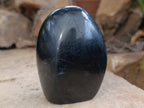 Polished Black Tourmaline Standing Free Form x 2 From Madagascar - Toprock Gemstones and Minerals 