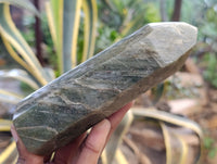 Polished Fuchsite Point-Prisms x 6 From Madagascar