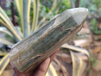 Polished Fuchsite Point-Prisms x 6 From Madagascar