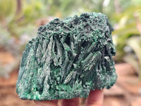 Natural Silky Malachite Specimens x 3 From Kasompe, Congo - Toprock Gemstones and Minerals 