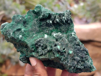 Natural Silky Malachite Specimens x 3 From Kasompe, Congo - Toprock Gemstones and Minerals 