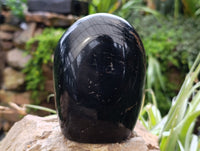 Polished Black Tourmaline Standing Free Form x 1 From Madagascar