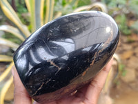Polished Black Tourmaline Standing Free Form x 1 From Madagascar