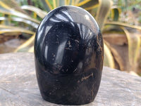 Polished Black Tourmaline Standing Free Form x 1 From Madagascar
