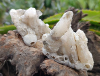 Natural Drusy Quartz Coated Calcite Pseudomorph Specimens x 12 From Alberts Mountain, Lesotho