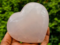 Polished Rose Quartz Hearts x 3 From Ambatondrazaka, Madagascar